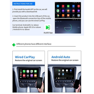 Carlinkit CarPlay /Android Auto Carplay Dongle for Android System Screen Smart Link Support Mirror-Link Online Map Music