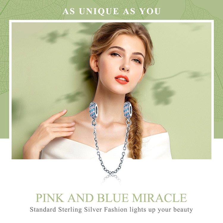 Hạt Xỏ Vòng Tay Bamoer Scc379 Dạng Chuỗi bạc