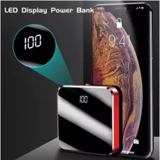 [ xả kho ] C96  Pin Sạc Dự Phòng Mini 20000Mah - Pin Dự Phòng Power Bank 2 Cổng Sạc - Có Đèn Chiếu Sáng