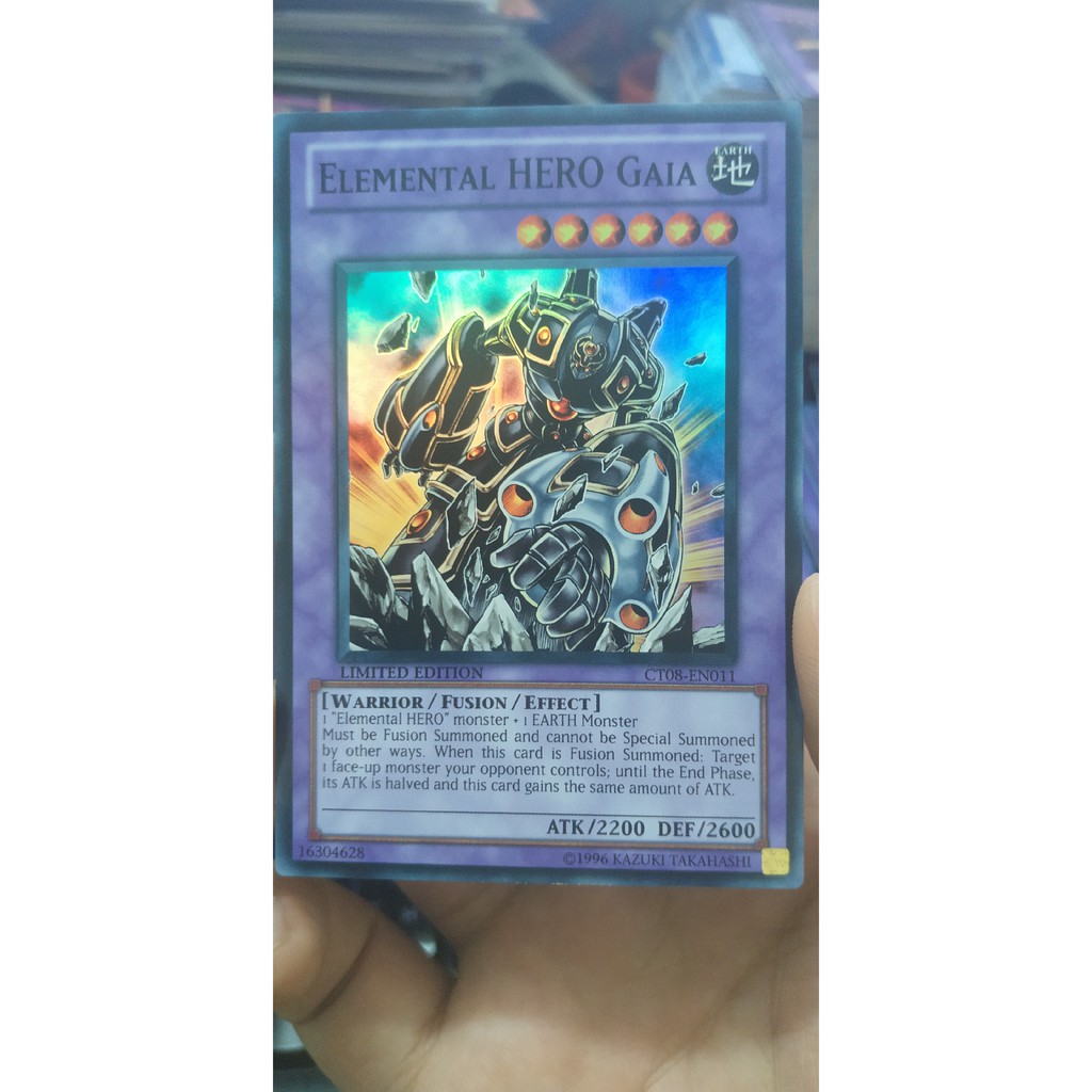 [Thẻ bài Yugioh TCG]  CT08-EN011 Elemental Hero Gaia Super Rare