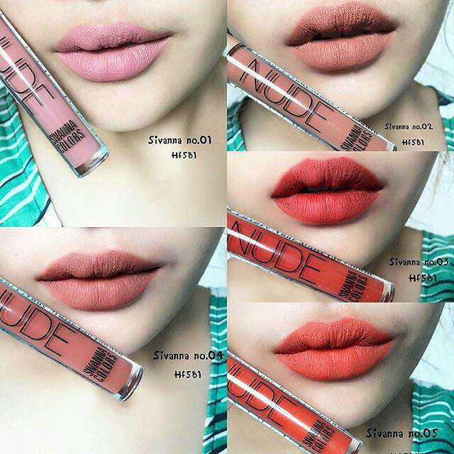 Son Kem Lì Sivanna Colors Luxury Nude Matte Lip Liquid Thái Lan