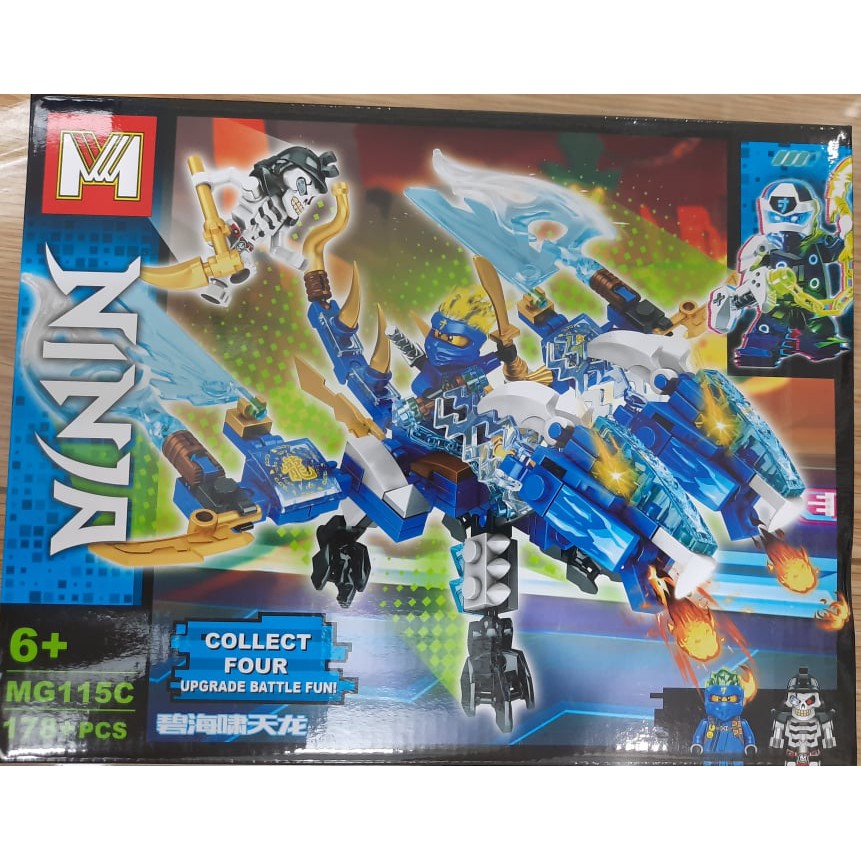 Lego Ninjago 4 mẫu Rồng Thần 2 Đầu Robot cao cấp sưu tầm bản giới hạn