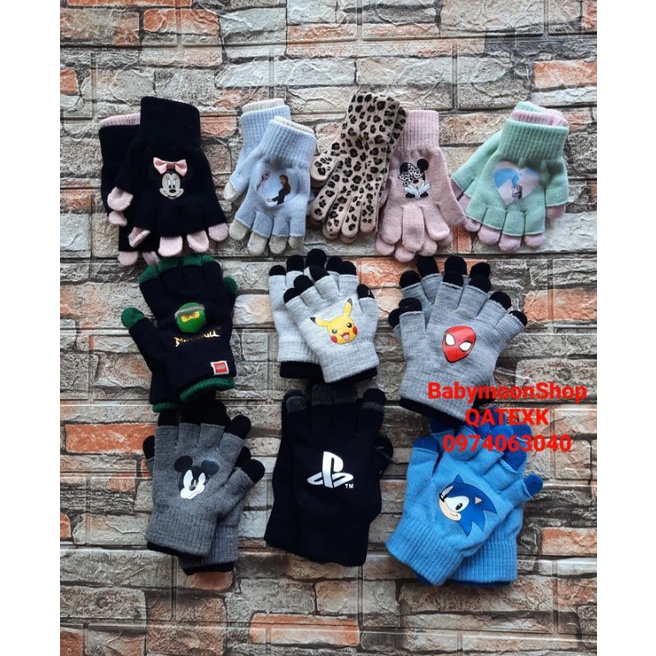 Set Găng Tay Bé Trai Bé Gái Dư Xịn