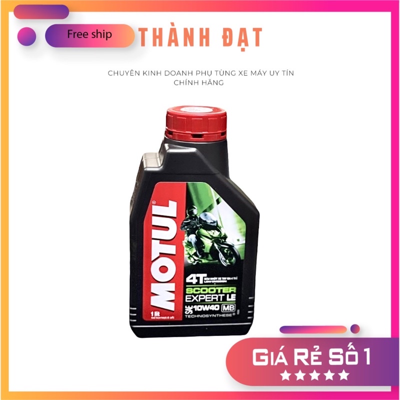 Dầu nhớt cao cấp dành cho xe tay ga Motul Scooter Expert LE 10W40 0,8-1 Lít