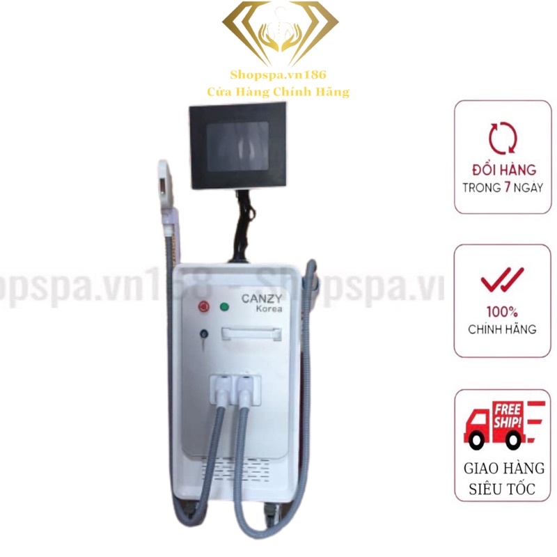 [ Shopspa.vn186 ] Máy 2in1 Triệt lông &amp; Laser Canzy Korea