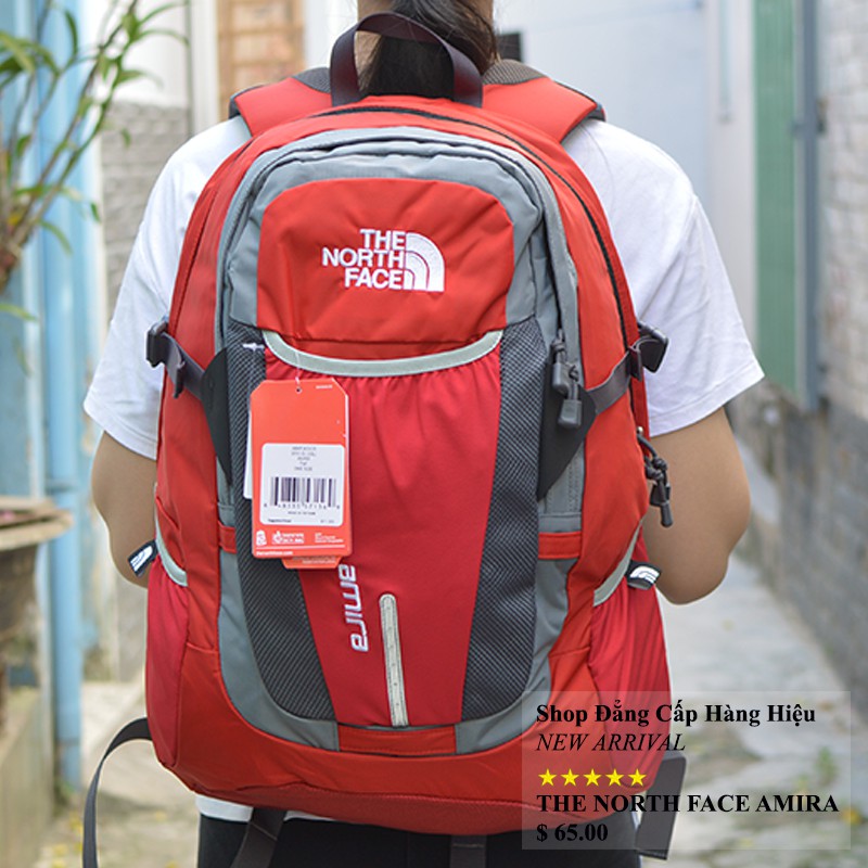 Balo Laptop The North Face Amira chính hãng màu đỏ