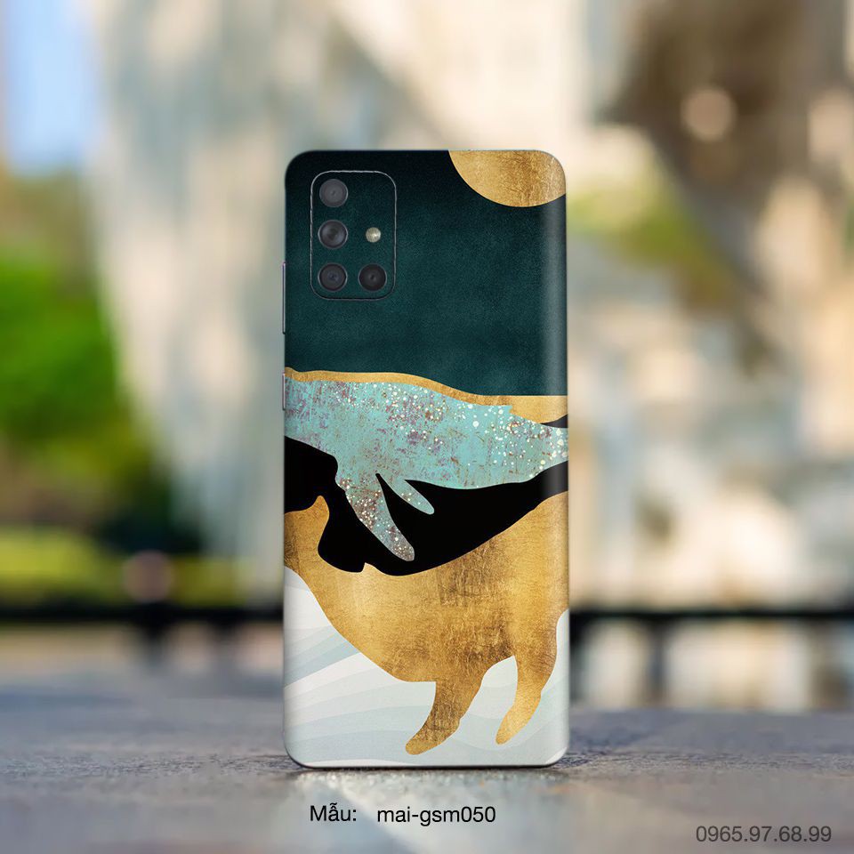 Miếng dán skin cho các dòng điện thoại Samsung A11 - A20 - A20s - A21s in tranh giả sơn mài