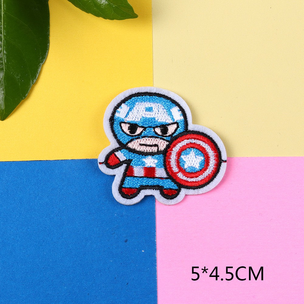 Miếng dán vải, Sticker ủi thêu hình Siêu Anh Hùng đáng yêu