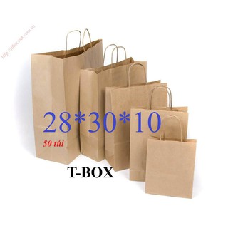 50 túi giấy kraft , size trung
