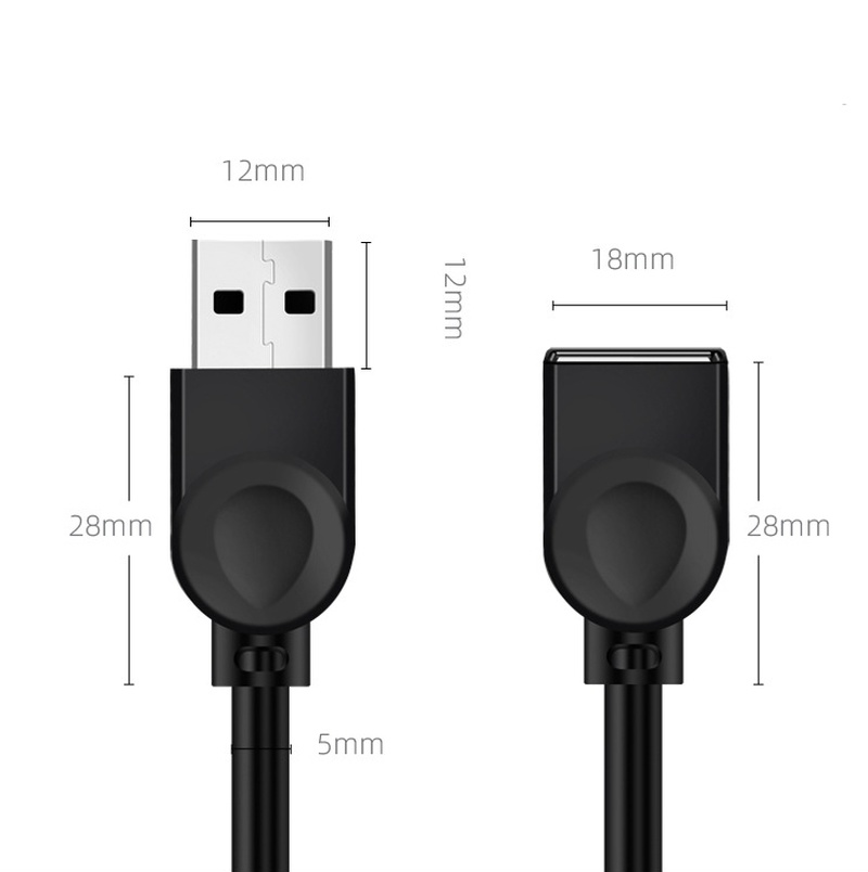 Dây Cáp Mở Rộng 0.5-4.8 M 2.0 Usb Cho Máy In / Chuột / Bàn Phím / A / F