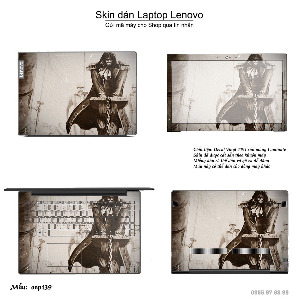 Skin dán Laptop Lenovo in hình One Piece _nhiều mẫu 16 (inbox mã máy cho Shop)