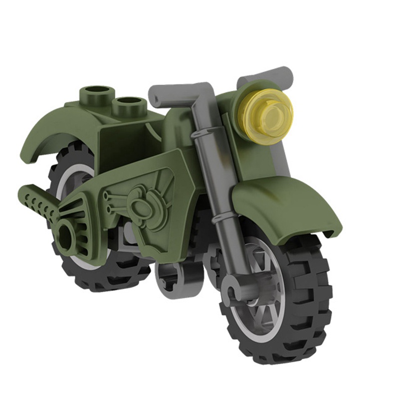 Moc Mô Hình Xe Mô Tô Mini Màu Xám Dùng Làm Quà Tặng Sinh Nhật Cho Bé