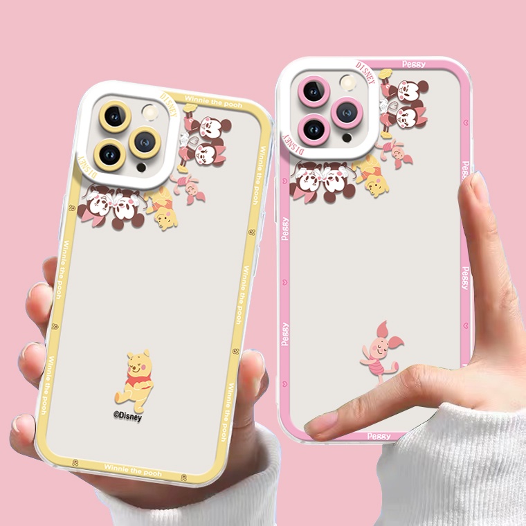 Ốp Điện Thoại Silicon TPU Mềm Trong Suốt Họa Tiết Hoạt Hình Cho IPhone 13 12 Pro Max 11 Pro X XR XS Max 6 6S 7 8 Plus