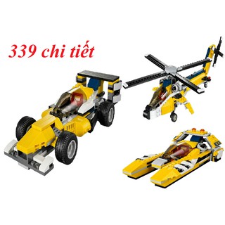 LEGO 3in1 Trực Thăng biến hình Tàu Ngầm Tên Lửa, Xe Bọc Thép