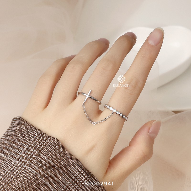 Nhẫn Bạc Nữ Eleanor Nối Liền Thời Trang, Cá Tính Siêu Chất