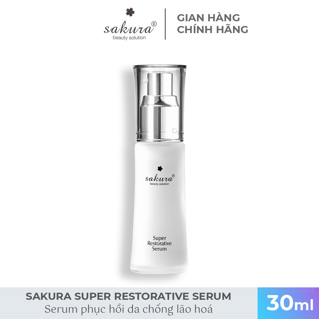 Serum phục hồi da chống lão hoá Sakura Super Restorative Serum 30ml - Mỹ Phẩm Mai Hân