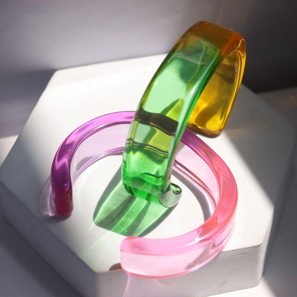 Vòng Đeo Tay Dạng Hở Màu Gradient Thời Trang Dành Cho Nữ