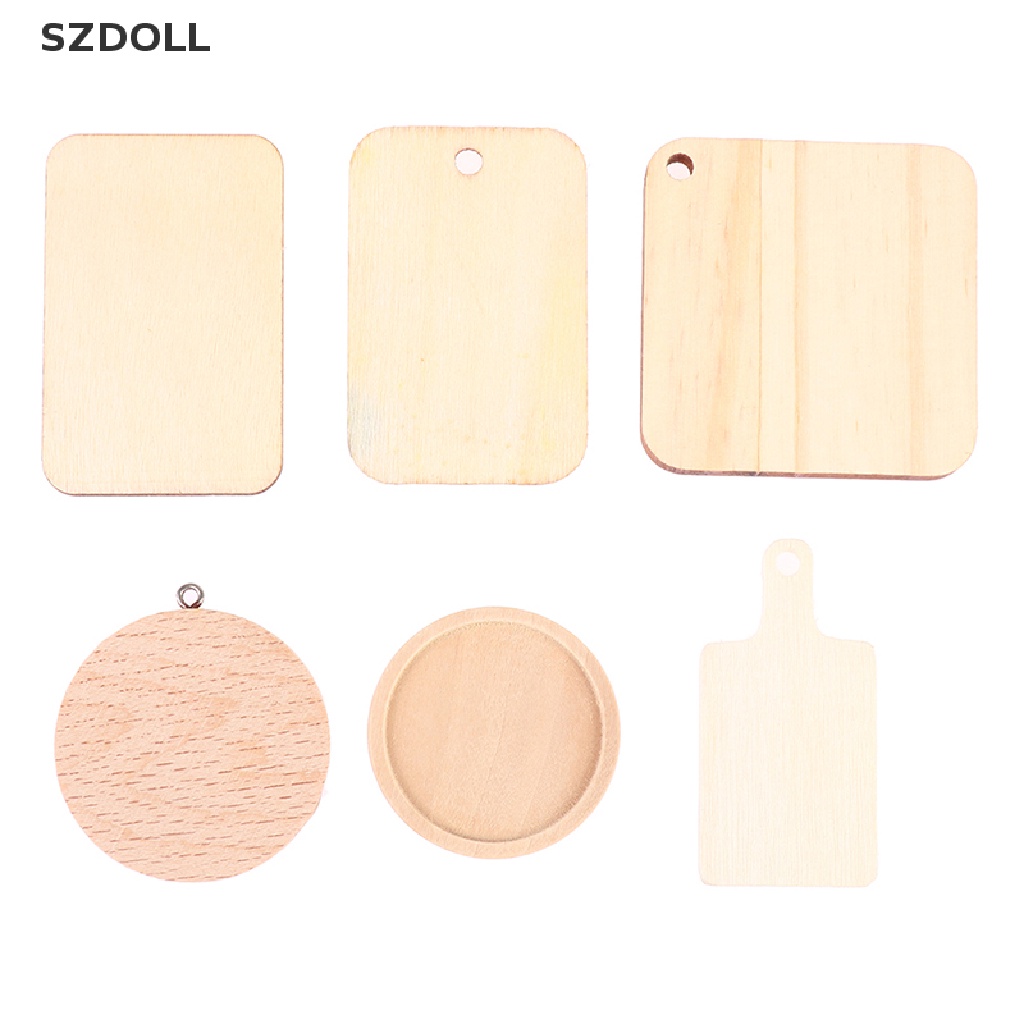 Khay gỗ mini thiết kế đơn giản cho nhà búp bê