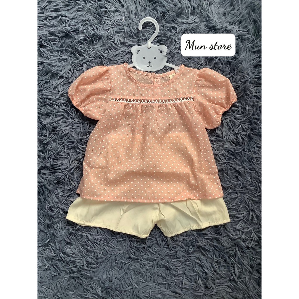 BỘ QUẦN ÁO CÁCH ĐIỆU BÉ GÁI 6-18kg, Bộ quần áo cộc tay cho bé, Quần áo dễ thương bé gái 6 tháng đến 4 tuổi