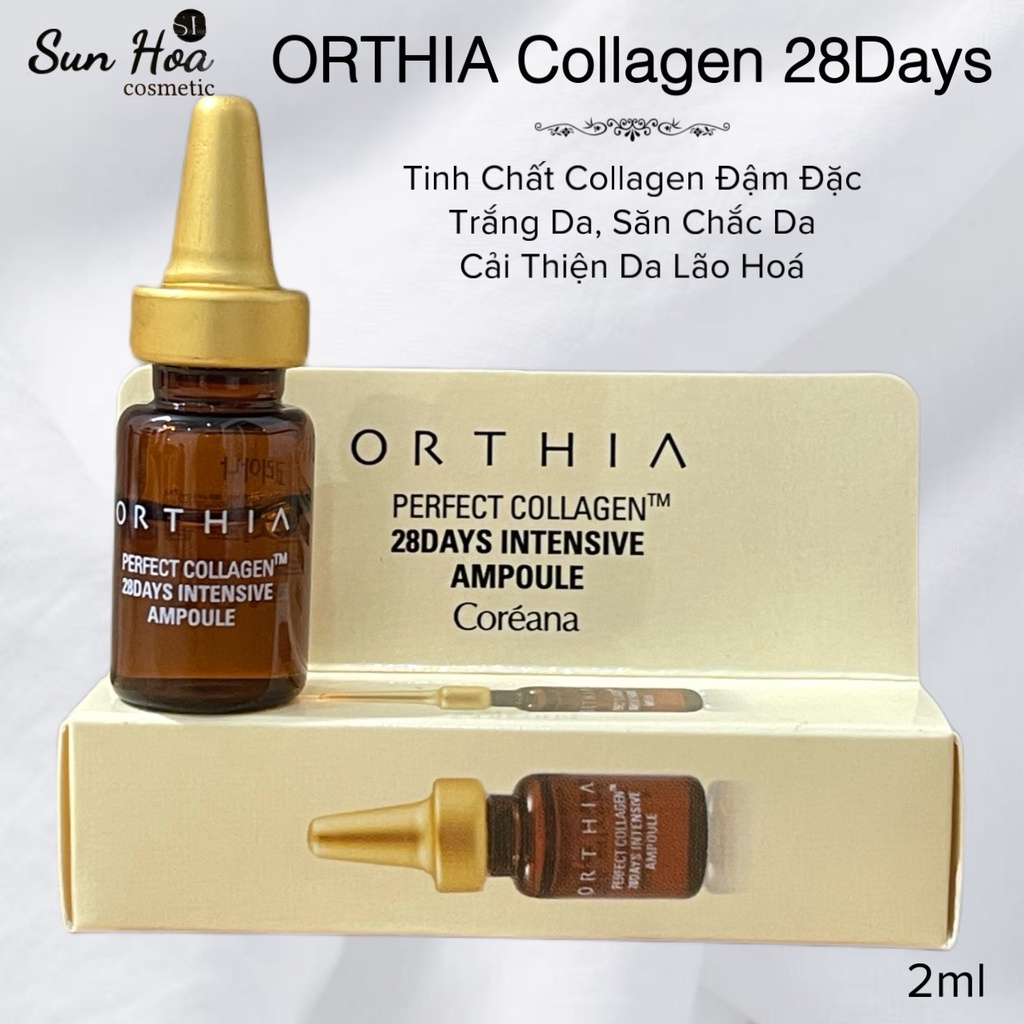 ORTHIA Collagen 28Days Đậm Đặc Trắng Da, Săn Chắc ,Cải Thiện Da Lão Hoá 2ml