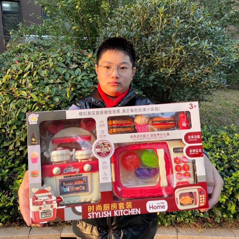 BỘ ĐỒ CHƠI QUẦY NẤU ĂN KÈM LÒ VI SÓNG CHO BÉ