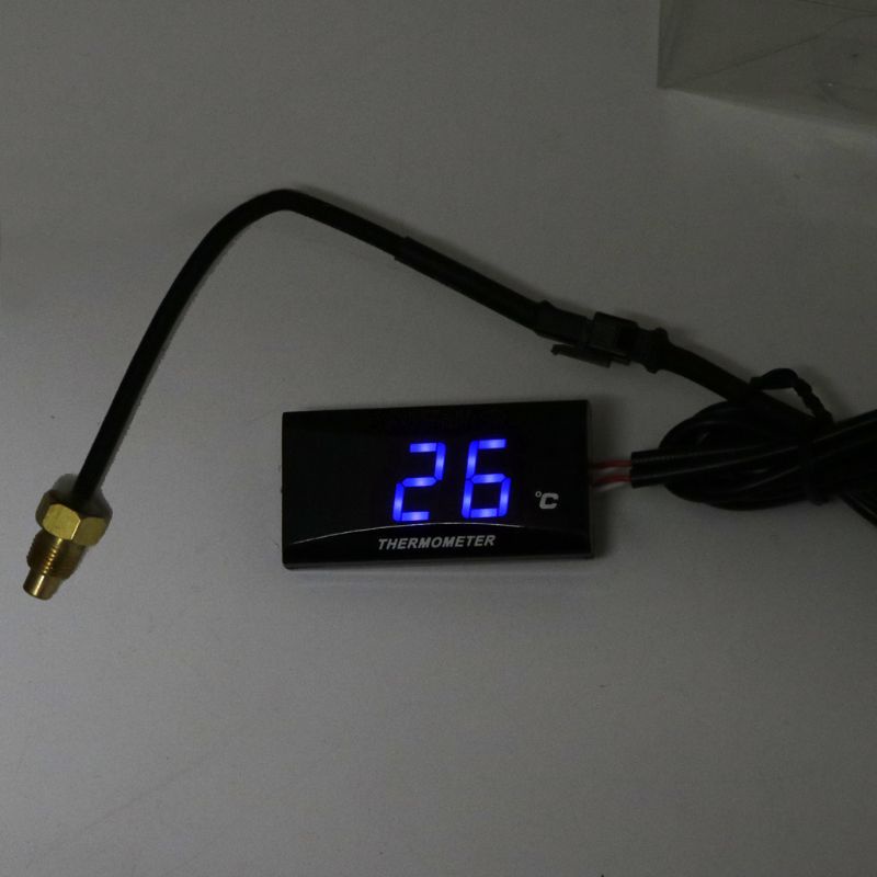 Đồng Hồ Đo Nhiệt Độ Nước Màn Hình LCD Cảm Biến Cho Xe Mô Tô Đua