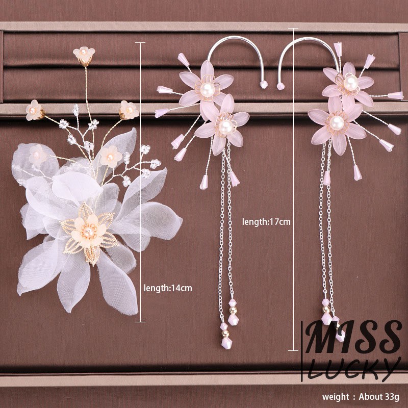 Khuyên tai nữ kiểu dáng hoa thời trang phong cách Hàn Quốc