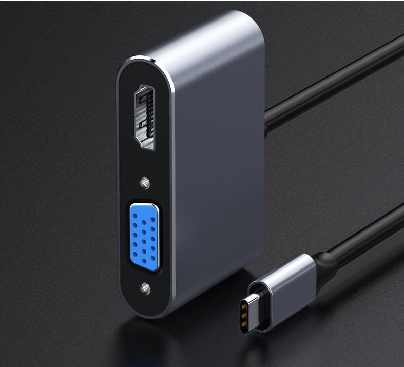 Bộ ChuyểN ĐổI HUB USB 3.1 Sang HDMI 4K VGA 1080P 4K 1080P Cho Laptop / MacBook / TV