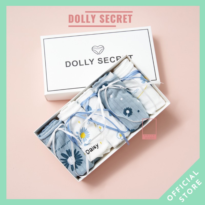Quần lót nữ len tăm sợi tre họa tiết hoa cúc dễ thương SUNSHINE DOLLY SECRET QL027 | BigBuy360 - bigbuy360.vn
