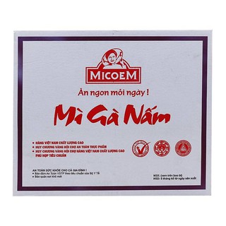 Thùng Mì Gà Nấm Micoem 30 Gói x 70gr