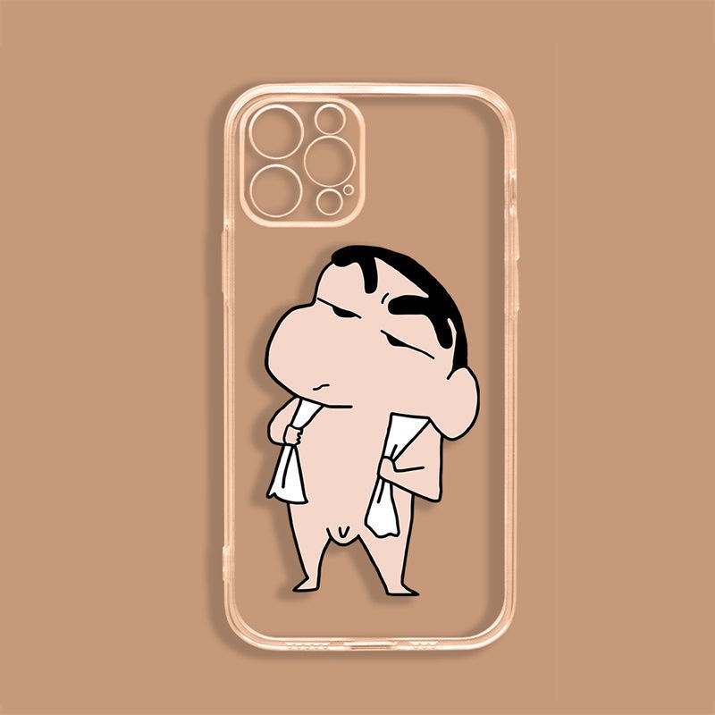 Ốp Điện Thoại Chống Sốc In Hình Cậu Bé Bút Chì Shin-Chan Cho Iphone 13 Pro 11 Pro Max Xr 6s 7 8 Plus 12 Mini 14 Pro Xs Max