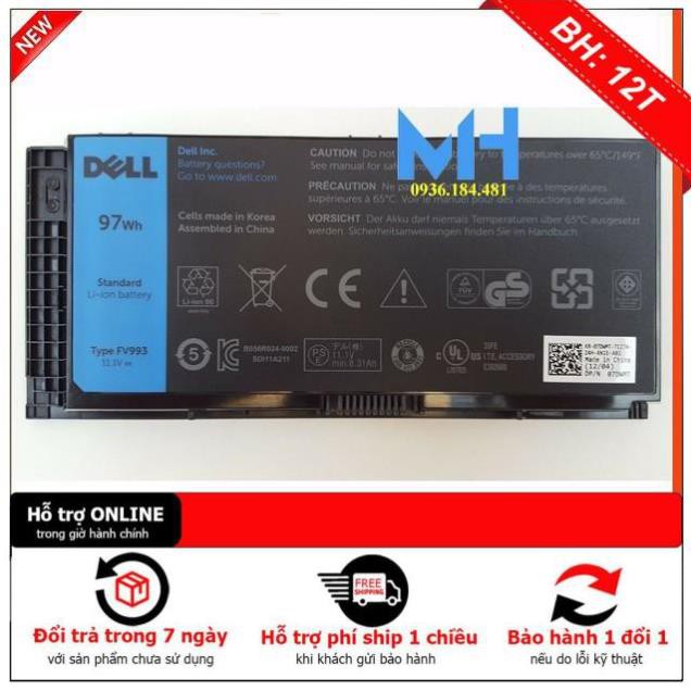 [BH12TH] ⚡ Pin Laptop Dell PRECISION M4600 M4700 M4800 M6600 M6700 M6800 loại 9 cell ZIN