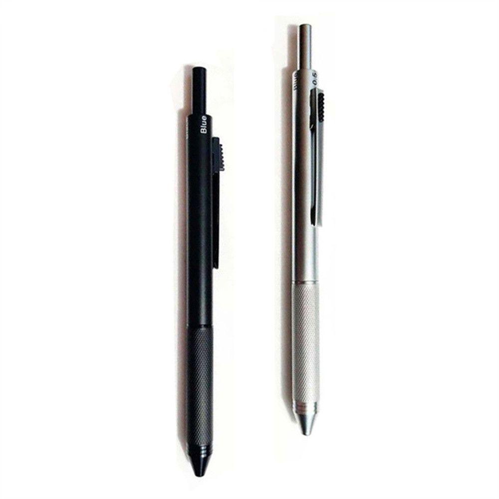 Bút Bi Kim Loại 4 Trong 1 Tiện Lợi