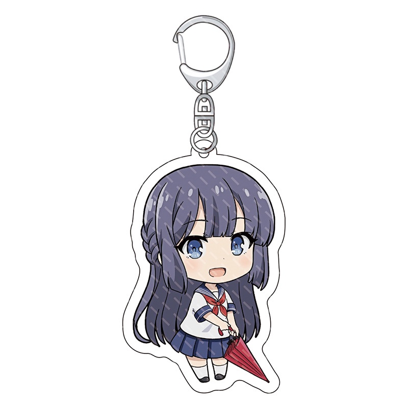 Móc Khóa Nhựa Acrylic Họa Tiết Anime Sakurajima Mai Phù Hợp Làm Quà Tặng