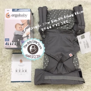 Địu em bé ergo 360 - dewy gray