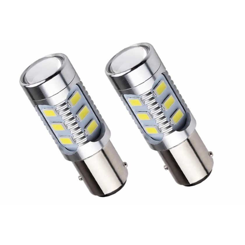 Led stop đèn stop Cree cao cấp chân tròn S25 1157 đỏ tươi cho ô tô và xe máy.