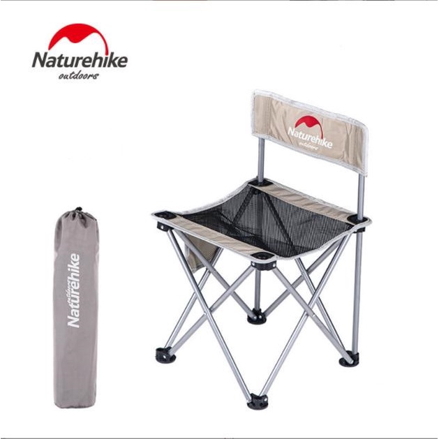 Ghế dã ngoại gấp gọn Naturehike chính hãng dành cho đi phượt picnic camping cắm trại nhỏ gọn bỏ túi du lịch hợp kim nhôm