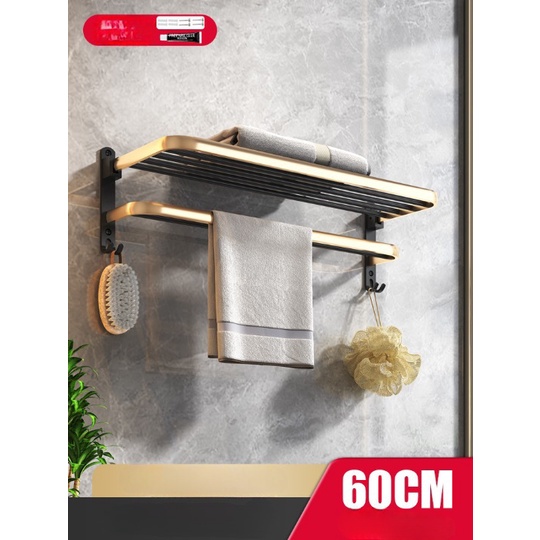 Gía Treo Khăn Tắm Gắn Tường Không Cần Khoan Đục Tiện Lợi Sang Trọng