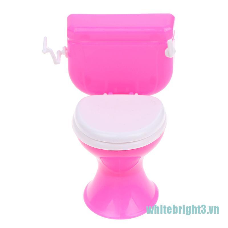 Set 3 Mô Hình Toilet Mini Trang Trí Nhà Búp Bê