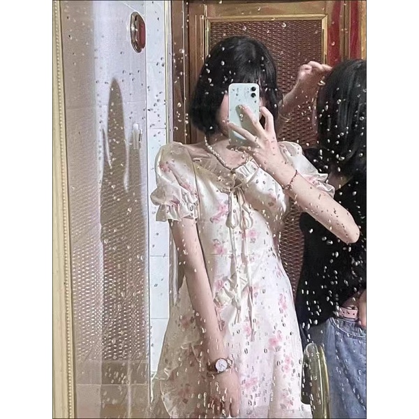 Đầm Voan Lụa Hoa Hồng nhí