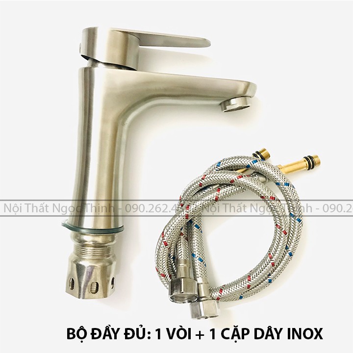 Vòi lavabo nóng lạnh (LA EO) Sentano STN-304 tròn nóng lạnh vòi rửa mặt nóng lạnh inox sus304 | BigBuy360 - bigbuy360.vn