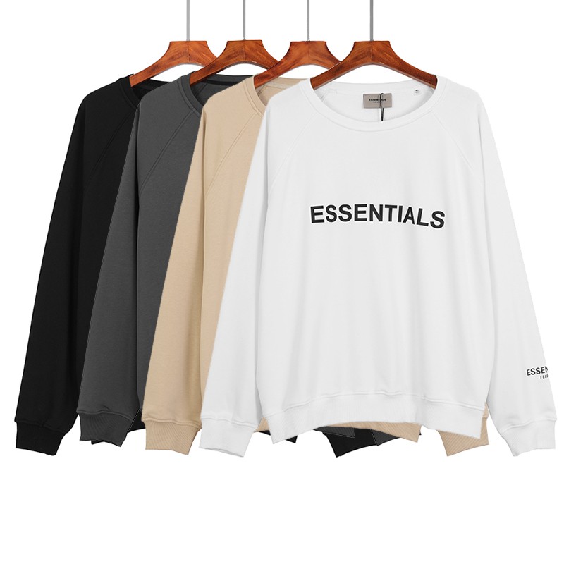 FEAR OF GOD FOG ESSENTIALS double-line letter round neck long-sleeved sweater high street loose trend | BigBuy360 - bigbuy360.vn