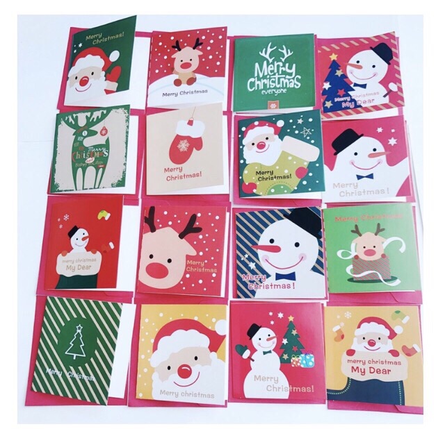 THIỆP GIÁNG SINH 8,5cm – POST CARD NOEL (MERRY CHRISTMAS)