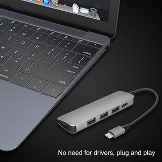 Hub USB 5 in1 Type-C USB C Hub USB-C to USB 3.0 SD and Micro USB
