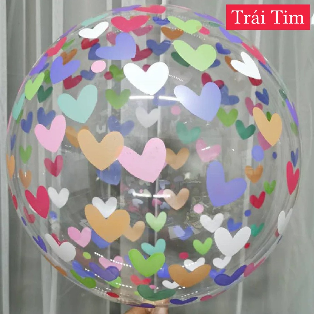 Bong Bóng Trong Suốt 20in Trang Trí Sinh Nhật, Thôi Nôi, Đầy tháng, Tiệc Tùng, Đám Cưới...