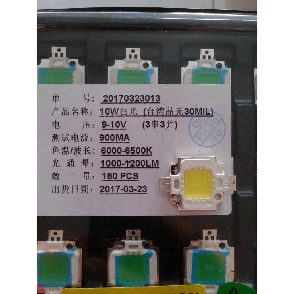 Led Luxeon 10W-12v đủ công suất 900mA (120lm/w)