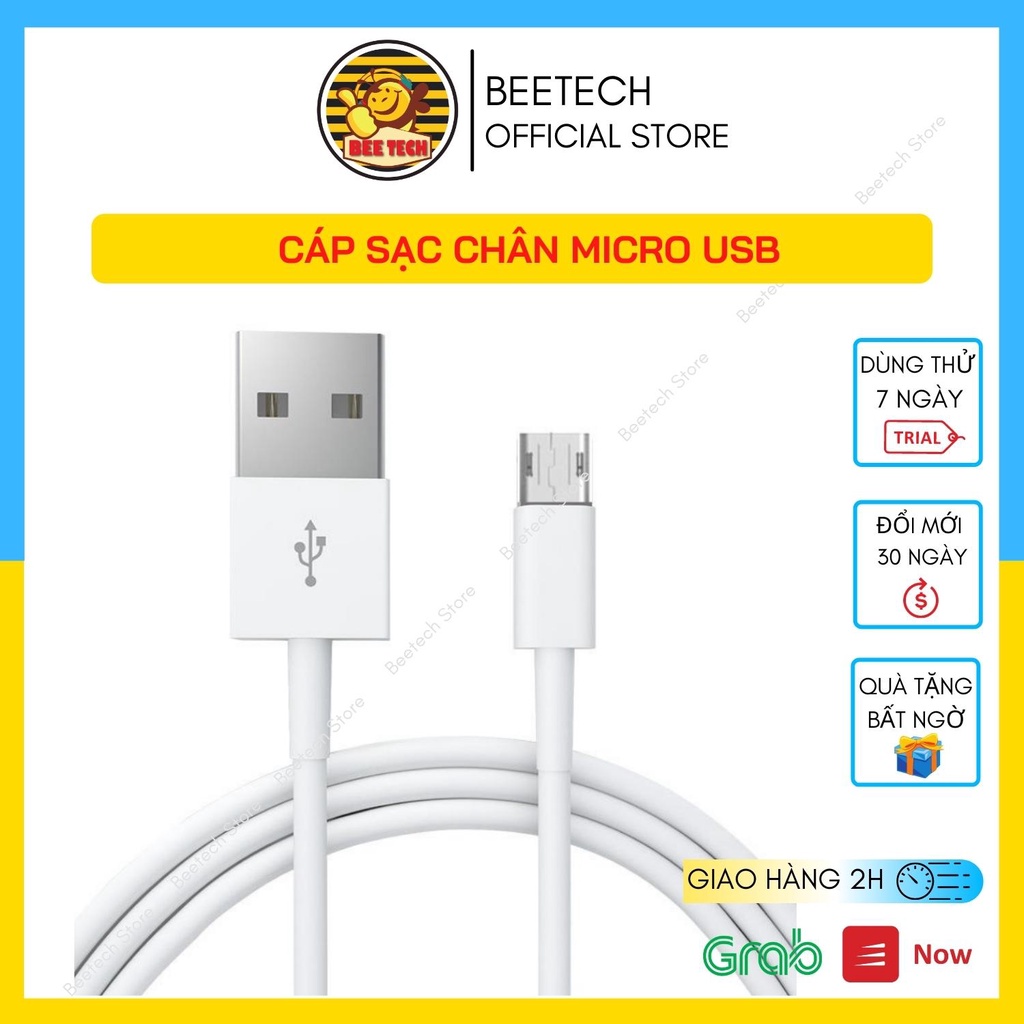 Cáp sạc chân Micro Usb dài 1m cho điện thoại , thiết bị điện tử ... Beetech