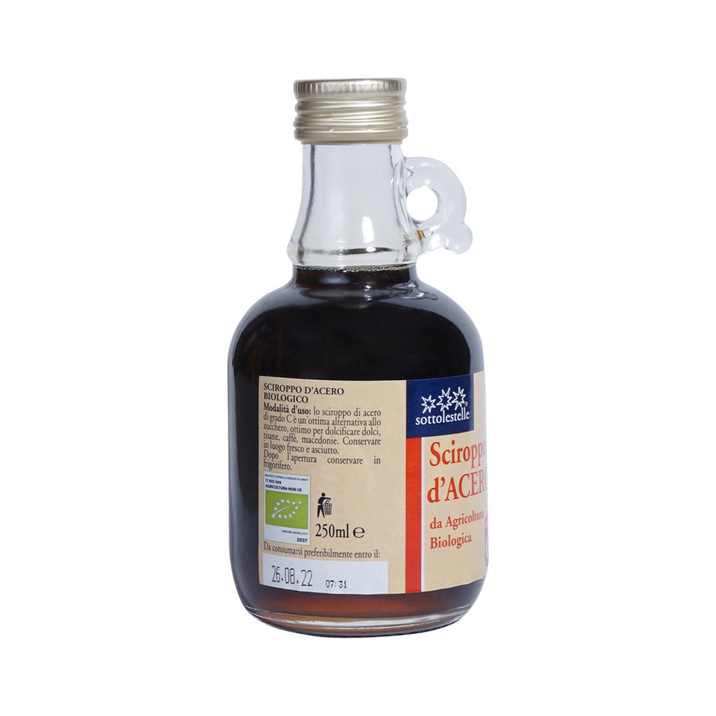 [HỮU CƠ/FREESHIP] Siro Ăn Ngon Cho Bé/ Siro Cây Phong Hữu Cơ Cao Cấp 250G–  Sottolestelle Organic Maple Syrup Grade C