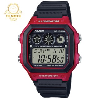Đồng hồ Nam Casio AE-1300WH-4AVDF dây nhựa đen, kính nhựa - Máy pin