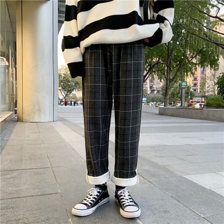 Quần Karo mặc đi học, đi làm hàng ngày, màu Đen và Nâu cực dễ phối, Size phổ thông M đến XXL